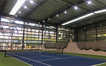 室内网球场馆照明灯改造-汕头海关准军事化训练场地