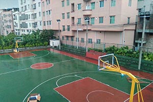 广州火村篮球场灯光改造